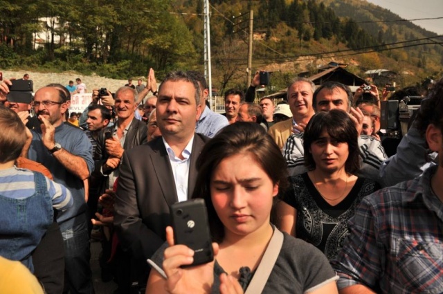 Gürcistan Devlet Başkanı Mikheil Saakaşvili Macahel'de