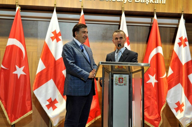 Gürcistan Devlet Başkanı Mikheil Saakaşvili Sakarya, İzmit ve İstanbul'da